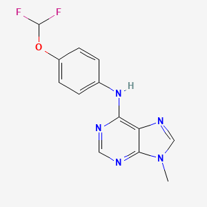 N-[4-(difluoromethoxy)phenyl]-9-methyl-9H-purin-6-amine