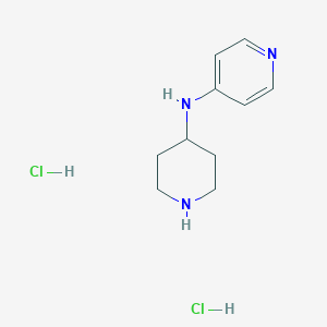 molecular formula C10H15N3.2ClH B064532 哌啶-4-基-吡啶-4-基-胺二盐酸盐 CAS No. 181258-50-4