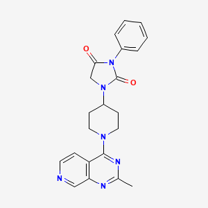 molecular formula C22H22N6O2 B6453214 1-(1-{2-methylpyrido[3,4-d]pyrimidin-4-yl}piperidin-4-yl)-3-phenylimidazolidine-2,4-dione CAS No. 2549042-71-7