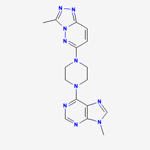 9-methyl-6-(4-{3-methyl-[1,2,4]triazolo[4,3-b]pyridazin-6-yl}piperazin-1-yl)-9H-purine