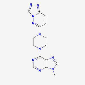 9-methyl-6-(4-{[1,2,4]triazolo[4,3-b]pyridazin-6-yl}piperazin-1-yl)-9H-purine