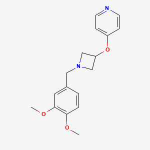 molecular formula C17H20N2O3 B6453418 4-({1-[(3,4-dimethoxyphenyl)methyl]azetidin-3-yl}oxy)pyridine CAS No. 2549063-00-3