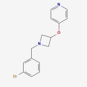 molecular formula C15H15BrN2O B6453434 4-({1-[(3-bromophenyl)methyl]azetidin-3-yl}oxy)pyridine CAS No. 2548999-33-1