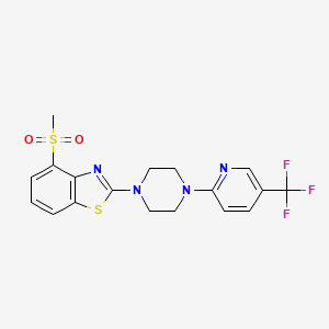 4-methanesulfonyl-2-{4-[5-(trifluoromethyl)pyridin-2-yl]piperazin-1-yl}-1,3-benzothiazole