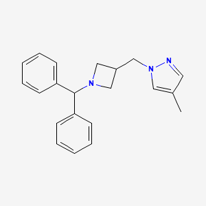 1-{[1-(diphenylmethyl)azetidin-3-yl]methyl}-4-methyl-1H-pyrazole