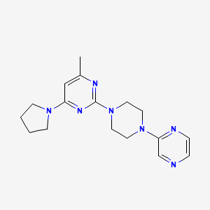 4-methyl-2-[4-(pyrazin-2-yl)piperazin-1-yl]-6-(pyrrolidin-1-yl)pyrimidine