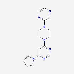 4-[4-(pyrazin-2-yl)piperazin-1-yl]-6-(pyrrolidin-1-yl)pyrimidine