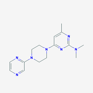 N,N,4-trimethyl-6-[4-(pyrazin-2-yl)piperazin-1-yl]pyrimidin-2-amine