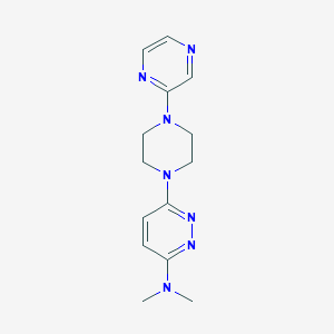 molecular formula C14H19N7 B6453751 N,N-dimethyl-6-[4-(pyrazin-2-yl)piperazin-1-yl]pyridazin-3-amine CAS No. 2548982-53-0