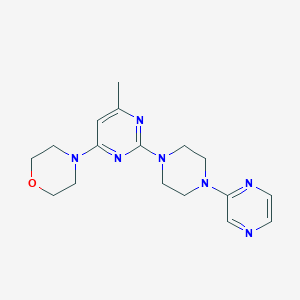 4-{6-methyl-2-[4-(pyrazin-2-yl)piperazin-1-yl]pyrimidin-4-yl}morpholine