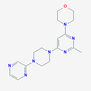 4-{2-methyl-6-[4-(pyrazin-2-yl)piperazin-1-yl]pyrimidin-4-yl}morpholine