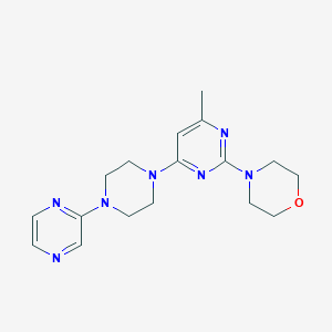 4-{4-methyl-6-[4-(pyrazin-2-yl)piperazin-1-yl]pyrimidin-2-yl}morpholine