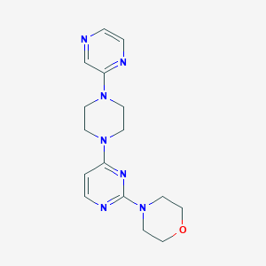 4-{4-[4-(pyrazin-2-yl)piperazin-1-yl]pyrimidin-2-yl}morpholine