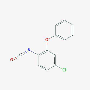 molecular formula C13H8ClNO2 B064538 4-Chloro-2-phenoxyphenyl isocyanate CAS No. 160693-21-0