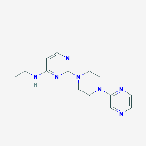 N-ethyl-6-methyl-2-[4-(pyrazin-2-yl)piperazin-1-yl]pyrimidin-4-amine