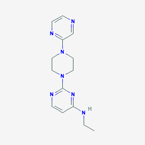 N-ethyl-2-[4-(pyrazin-2-yl)piperazin-1-yl]pyrimidin-4-amine