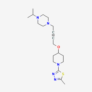1-(4-{[1-(5-methyl-1,3,4-thiadiazol-2-yl)piperidin-4-yl]oxy}but-2-yn-1-yl)-4-(propan-2-yl)piperazine