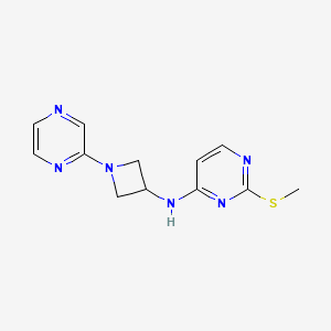 2-(methylsulfanyl)-N-[1-(pyrazin-2-yl)azetidin-3-yl]pyrimidin-4-amine