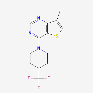 1-{7-methylthieno[3,2-d]pyrimidin-4-yl}-4-(trifluoromethyl)piperidine