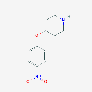 molecular formula C11H14N2O3 B064539 4-(4-Nitrophenoxy)piperidine CAS No. 162402-39-3