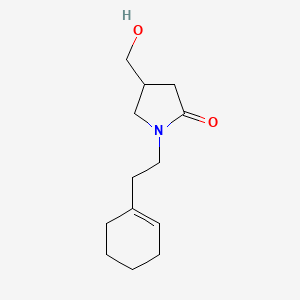 1-[2-(cyclohex-1-en-1-yl)ethyl]-4-(hydroxymethyl)pyrrolidin-2-one