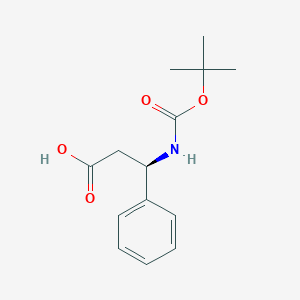 molecular formula C14H19NO4 B064540 (R)-N-Boc-3-Amino-3-phenylpropanoic acid CAS No. 161024-80-2