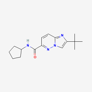 2-tert-butyl-N-cyclopentylimidazo[1,2-b]pyridazine-6-carboxamide