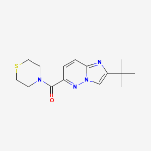 4-{2-tert-butylimidazo[1,2-b]pyridazine-6-carbonyl}thiomorpholine