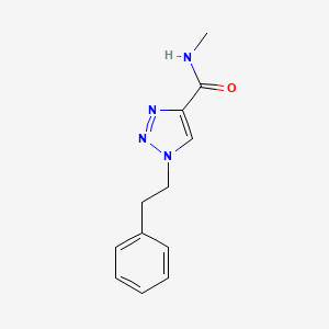 N-methyl-1-(2-phenylethyl)-1H-1,2,3-triazole-4-carboxamide