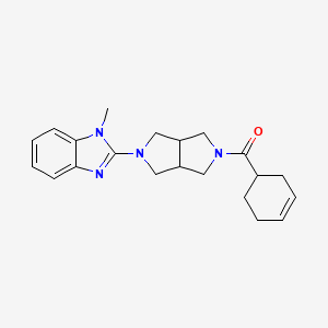 2-[5-(cyclohex-3-ene-1-carbonyl)-octahydropyrrolo[3,4-c]pyrrol-2-yl]-1-methyl-1H-1,3-benzodiazole