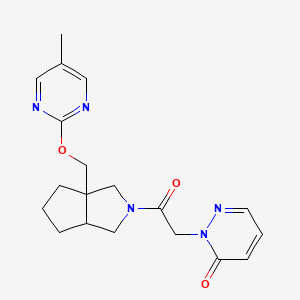 2-[2-(3a-{[(5-methylpyrimidin-2-yl)oxy]methyl}-octahydrocyclopenta[c]pyrrol-2-yl)-2-oxoethyl]-2,3-dihydropyridazin-3-one