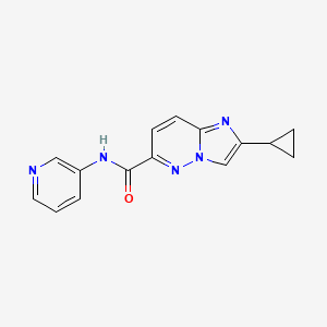 2-cyclopropyl-N-(pyridin-3-yl)imidazo[1,2-b]pyridazine-6-carboxamide
