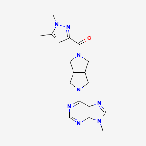 6-[5-(1,5-dimethyl-1H-pyrazole-3-carbonyl)-octahydropyrrolo[3,4-c]pyrrol-2-yl]-9-methyl-9H-purine