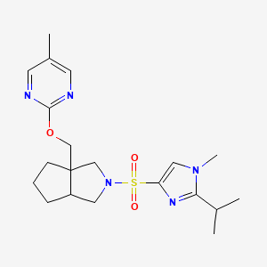 5-methyl-2-[(2-{[1-methyl-2-(propan-2-yl)-1H-imidazol-4-yl]sulfonyl}-octahydrocyclopenta[c]pyrrol-3a-yl)methoxy]pyrimidine