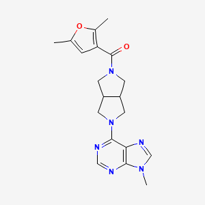 6-[5-(2,5-dimethylfuran-3-carbonyl)-octahydropyrrolo[3,4-c]pyrrol-2-yl]-9-methyl-9H-purine