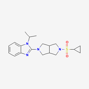 2-[5-(cyclopropanesulfonyl)-octahydropyrrolo[3,4-c]pyrrol-2-yl]-1-(propan-2-yl)-1H-1,3-benzodiazole
