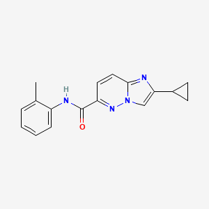 2-cyclopropyl-N-(2-methylphenyl)imidazo[1,2-b]pyridazine-6-carboxamide