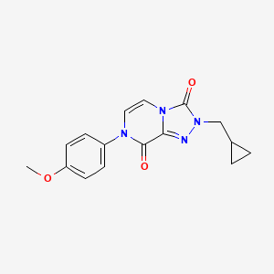 2-(cyclopropylmethyl)-7-(4-methoxyphenyl)-2H,3H,7H,8H-[1,2,4]triazolo[4,3-a]pyrazine-3,8-dione