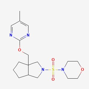 4-[(3a-{[(5-methylpyrimidin-2-yl)oxy]methyl}-octahydrocyclopenta[c]pyrrol-2-yl)sulfonyl]morpholine