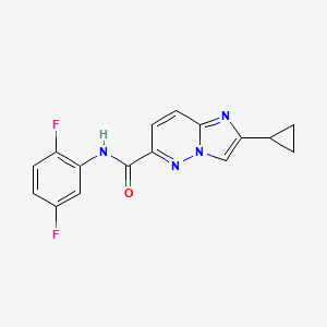 2-cyclopropyl-N-(2,5-difluorophenyl)imidazo[1,2-b]pyridazine-6-carboxamide