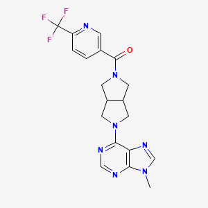 9-methyl-6-{5-[6-(trifluoromethyl)pyridine-3-carbonyl]-octahydropyrrolo[3,4-c]pyrrol-2-yl}-9H-purine