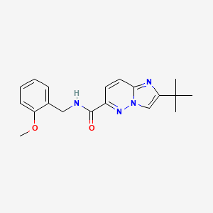 molecular formula C19H22N4O2 B6454782 2-tert-butyl-N-[(2-methoxyphenyl)methyl]imidazo[1,2-b]pyridazine-6-carboxamide CAS No. 2549027-89-4