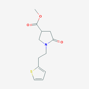 methyl 5-oxo-1-[2-(thiophen-2-yl)ethyl]pyrrolidine-3-carboxylate