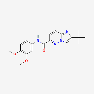 2-tert-butyl-N-(3,4-dimethoxyphenyl)imidazo[1,2-b]pyridazine-6-carboxamide