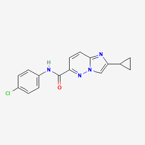 N-(4-chlorophenyl)-2-cyclopropylimidazo[1,2-b]pyridazine-6-carboxamide