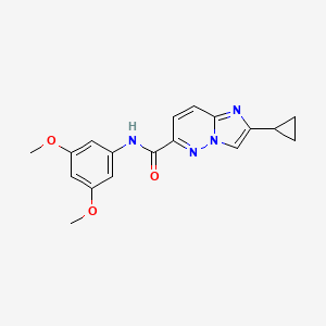 2-cyclopropyl-N-(3,5-dimethoxyphenyl)imidazo[1,2-b]pyridazine-6-carboxamide