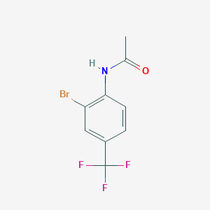 molecular formula C9H7BrF3NO B064549 4-乙酰氨基-3-溴苯三氟甲基 CAS No. 175135-49-6