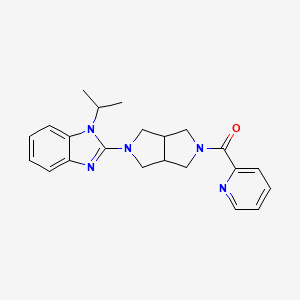 1-(propan-2-yl)-2-[5-(pyridine-2-carbonyl)-octahydropyrrolo[3,4-c]pyrrol-2-yl]-1H-1,3-benzodiazole