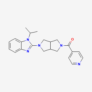 1-(propan-2-yl)-2-[5-(pyridine-4-carbonyl)-octahydropyrrolo[3,4-c]pyrrol-2-yl]-1H-1,3-benzodiazole