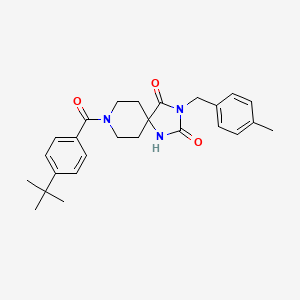 8-(4-tert-butylbenzoyl)-3-[(4-methylphenyl)methyl]-1,3,8-triazaspiro[4.5]decane-2,4-dione